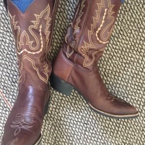 JUSTIN COWBOY BOOTS WOMENS 9